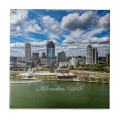 ウィスコンシン州ミルウォーキーの街並み写真 タイル (正面)