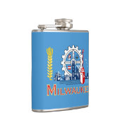 ウィスコンシン州ミルウォーキー国旗 フラスク (右)