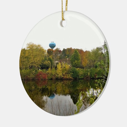 ウィスコンシン州ミルウォーキー川、ウェストベンド セラミックオーナメント (左)