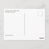 ウィスコンシン州ミルウォーキー川、ウェストベンド ポストカード (裏面)