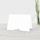 ウィスコンシン州ミルウォーキー川 箔グリーティングカード (裏面)