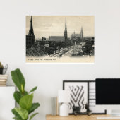 ウィスコンシン州ミルウォーキー市グランドアヴェ1907ヴィンテージ ポスター (ホームオフィス)