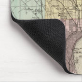 ウィスコンシン州ミルウォーキー郡の地図 マウスパッド (コーナー)