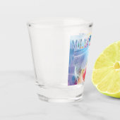 ウィスコンシン州ミルウォーキー – カラフルデザイン ショットグラス (左)