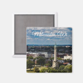 ウィスコンシン州ミルウォーキー マグネット (正面/裏面)
