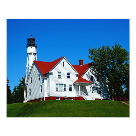 ウィスコンシン州ライトハウスドアカウンティ フォトプリント            (正面)