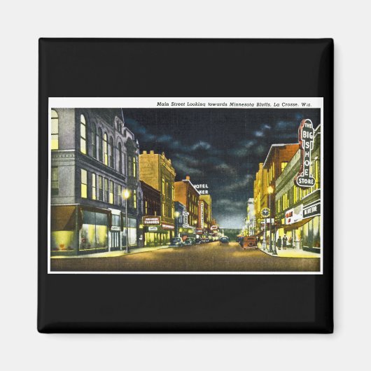 ウィスコンシン州ラクロス通り マグネット (正面)