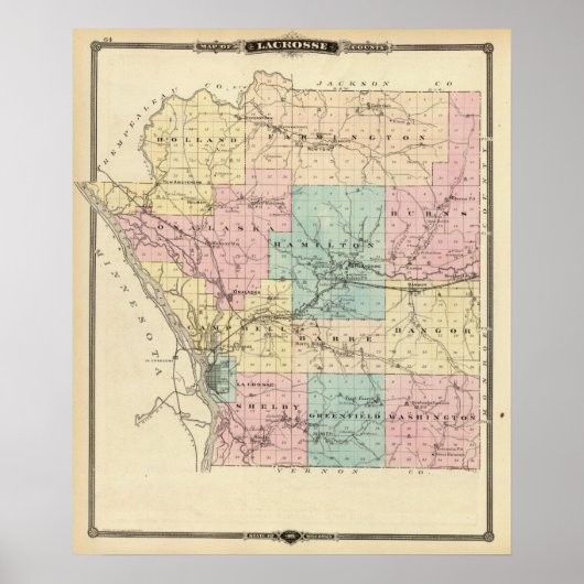ウィスコンシン州ラクロス郡 ポスター (正面)
