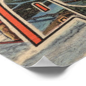 ウィスコンシン州ラクロス – 大文字シーン ポスター (角)