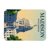ウィスコンシン州会議事堂 ウィスコンシン マグネット (横)