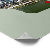 ウィスコンシン州写真の挿入と町名 ポスター (角)