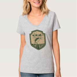 ウィスコンシン州北部フィッシングバッジ Tシャツ