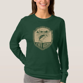 ウィスコンシン州北部フィッシングバッジ Tシャツ