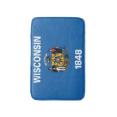 ウィスコンシン州国旗 バスマット (正面縦)