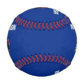 ウィスコンシン州旗を持つ愛国野球州 野球ボール (裏面)