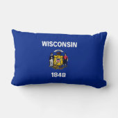 ウィスコンシン州旗デザイン ランバークッション (裏面)