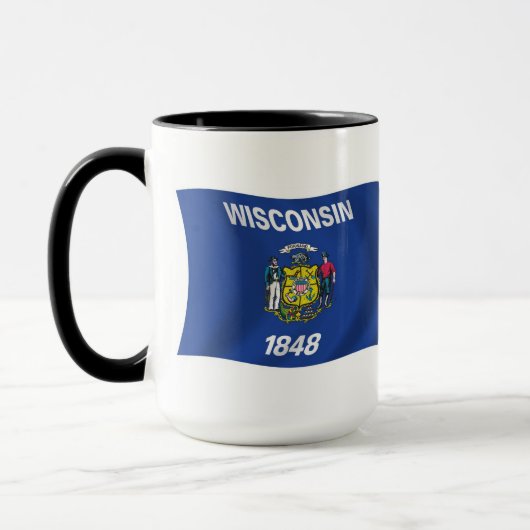 ウィスコンシン州旗マグ マグカップ (左)