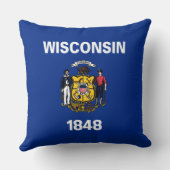 ウィスコンシン州旗 クッション (裏面)