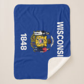 ウィスコンシン州旗 シェルパブランケット (正面)