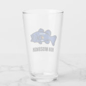 ウィスコンシン州旗 タンブラーグラス (裏面)