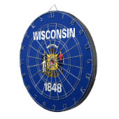 ウィスコンシン州旗 ダーツボード (正面右)