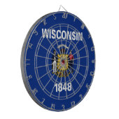 ウィスコンシン州旗 ダーツボード (正面左)