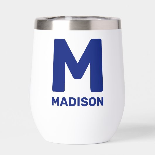 ウィスコンシン州旗&フラワーブルーバイオレット名前をカスタムする (背面)