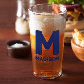 ウィスコンシン州旗&フラワーブルーバイオレット名前をカスタムする タンブラーグラス