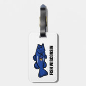 ウィスコンシン州旗 ラゲッジタグ (裏面縦)