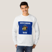 ウィスコンシン州旗 Tシャツ (正面フル)