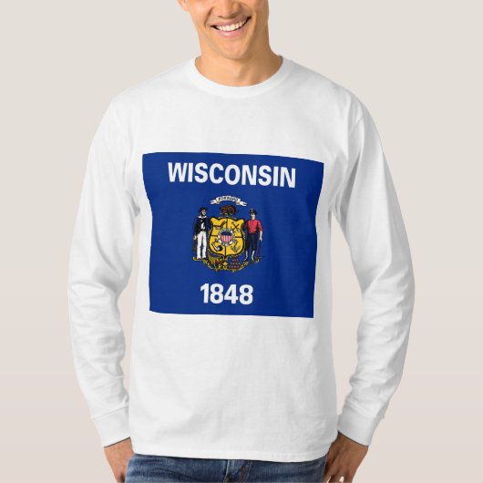 ウィスコンシン州旗 Tシャツ (正面)