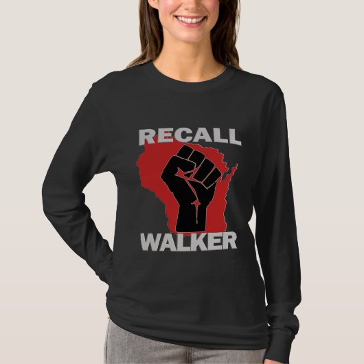 ウィスコンシン州 ウォーカー氏リコール Tシャツ (正面)