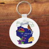 ウィスコンシン州 キーホルダー (正面)