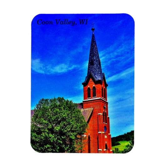 ウィスコンシン州，クーンバレー マグネット (縦)