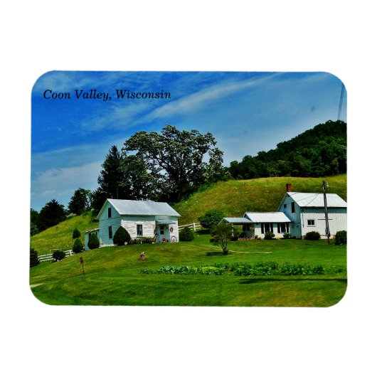 ウィスコンシン州，クーンバレー マグネット (横)