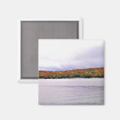 ウィスコンシン州，ジュネーブ湖 マグネット (正面/裏面)