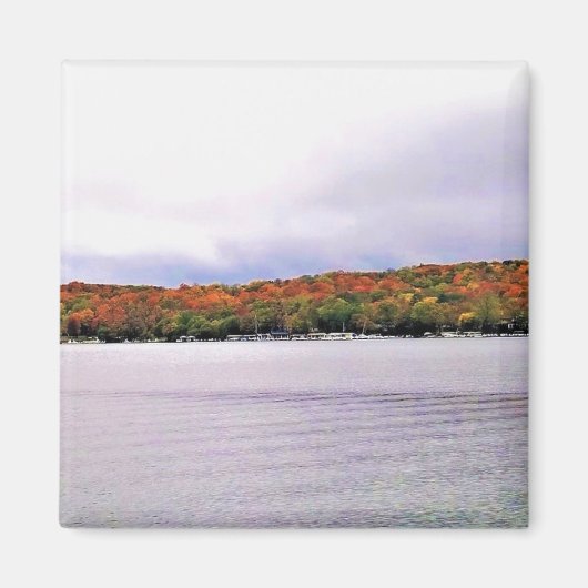 ウィスコンシン州，ジュネーブ湖 マグネット (正面)