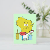 ウィスコンシン州 チェージヴィンテージ トラベル土産 ポストカード (スタンド正面)