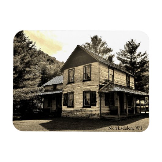 ウィスコンシン州，ノルスカダレン マグネット (横)