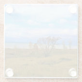 ウィスコンシン州，ミシガン湖 ガラスコースター (裏面)