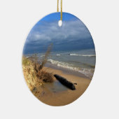 ウィスコンシン州，ミシガン湖 セラミックオーナメント (右)