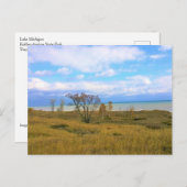 ウィスコンシン州，ミシガン湖 ポストカード (正面/裏面)