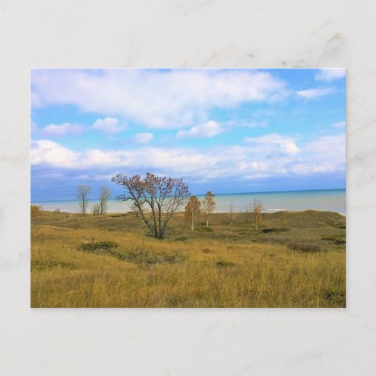 ウィスコンシン州，ミシガン湖 ポストカード (正面)