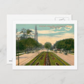 ウィスコンシン州，ミルウォーキー，グランドアヴェヴィンテージ ポストカード (正面/裏面)