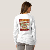 ウィスコンシン州、1848年から他州をお酒で出し抜く Tシャツ (裏面フル)