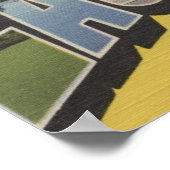 ウィスコンシン州Eau Claire – 大文字シーン ポスター (角)