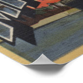 ウィスコンシン州Manitowoc – ラージ・レター・シーン ポスター (角)