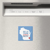 ウィスコンシン日付の保存 – カスタマイズ可能な都市 マグネット (インサイチュ (食洗機))