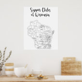 ウィスコンシン晩餐クラブテーマポスター ポスター (キッチン)