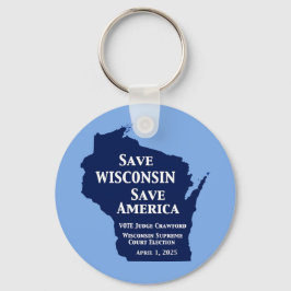 ウィスコンシン最高裁判所にクロフォードの票 キーホルダー